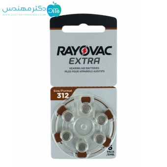 باتری سمعک شماره 312 ریوواک ورق 6 عددی