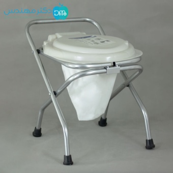 توالت فرنگی تاشو مسافرتی با قیف ژله‌ای