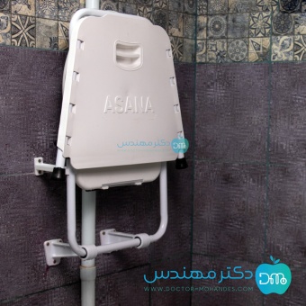 توالت فرنگی تاشو دیواری آسانا بدون قیف