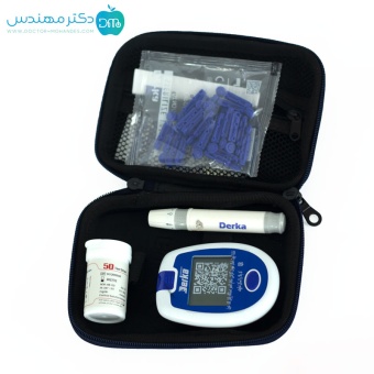 دستگاه تست قند خون درکا DERKA همراه با 50 عدد نوار