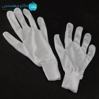 دستکش نخی ضد حساسیت رنگ سفید