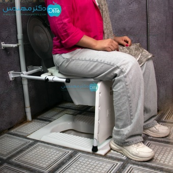 توالت فرنگی دیواری آسانا با قیف تاشو