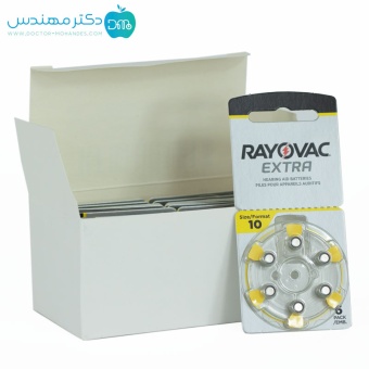 باتری سمعک شماره 10 ریوواک ورق 6 عددی
