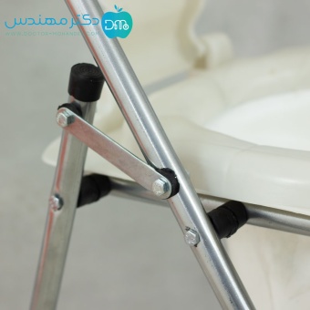 توالت فرنگی سیار تاشو گالوانیزه با قیف ژله ای تاشو