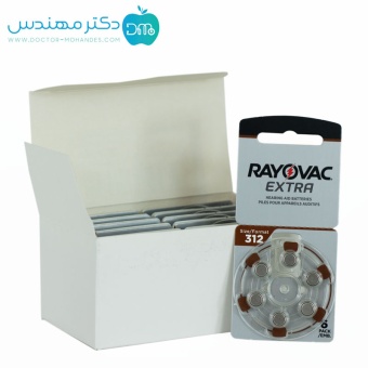 باتری سمعک شماره 312 ریوواک ورق 6 عددی