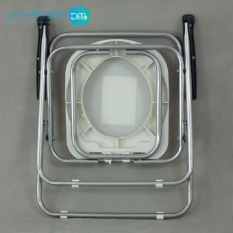 توالت فرنگی سیار تاشو دسته دار بدون قیف