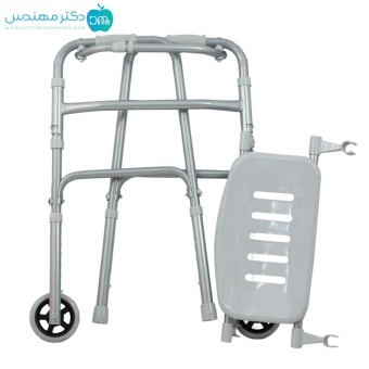 واکر تاشو چرخ‌دار با صندلی