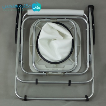 توالت فرنگی تاشو دسته‌دار با قیف ژله‌ای