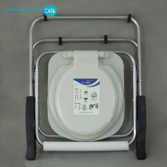 توالت فرنگی تاشو دسته‌دار با قیف ژله‌ای