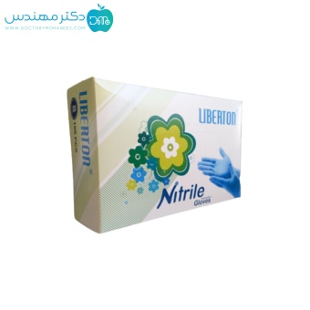 دستکش نیتریل آبی لیبرتون
